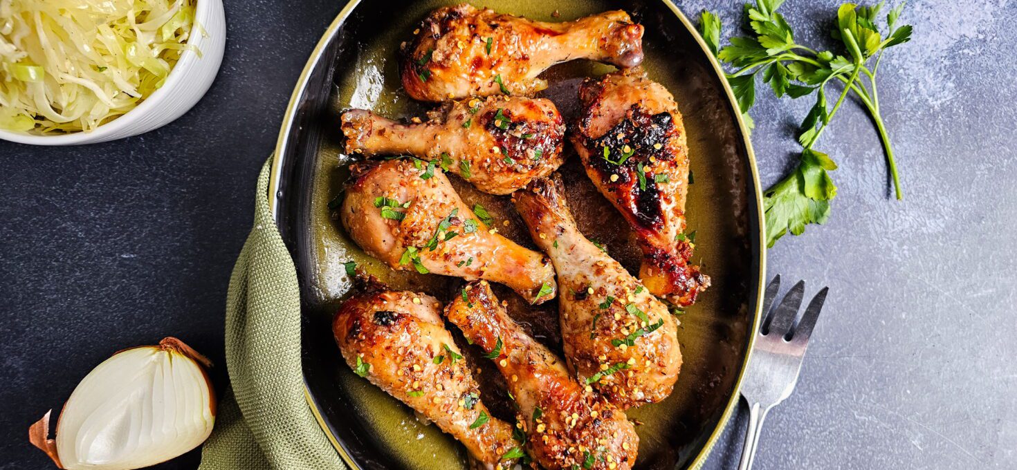 Honey Garlic Baked Chicken Legs – Easy Sticky Drumsticks Dinner