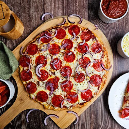 The Best Low Carb Chicken Crust Pizza – High Protein Recipe