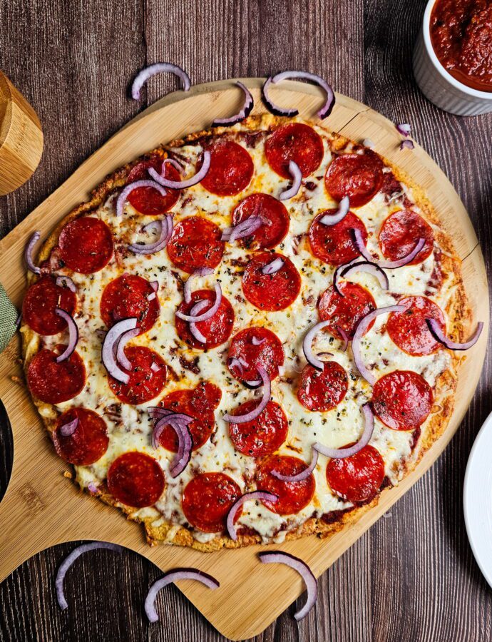The Best Low Carb Chicken Crust Pizza – High Protein Recipe