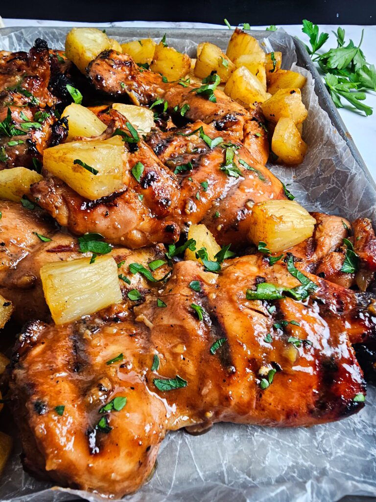 Huli Huli Chicken Recipe – Sticky, Smoky Hawaiian Grilled Chicken Thighs