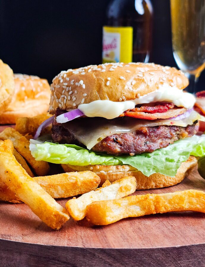 Juicy Turkey Burgers (Grilled, Pan-Seared, or Air Fryer)