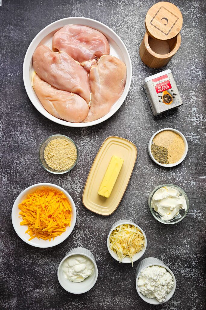 creamy keto chicken casserole filling ingredients