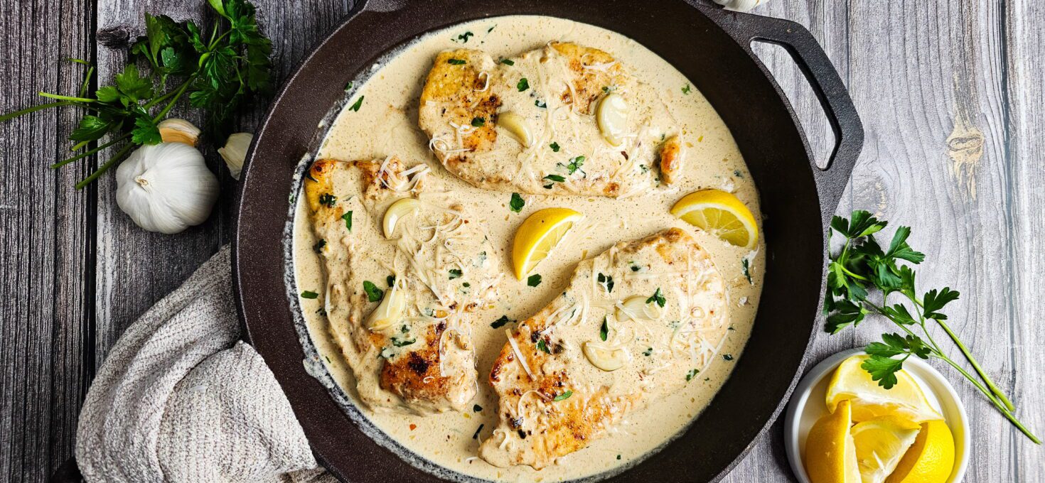 Restaurant Style Creamy Garlic Chicken Skillet (Better Than Any Takeout Version)