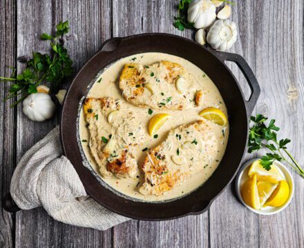 Restaurant Style Creamy Garlic Chicken Skillet (Better Than Any Takeout Version)