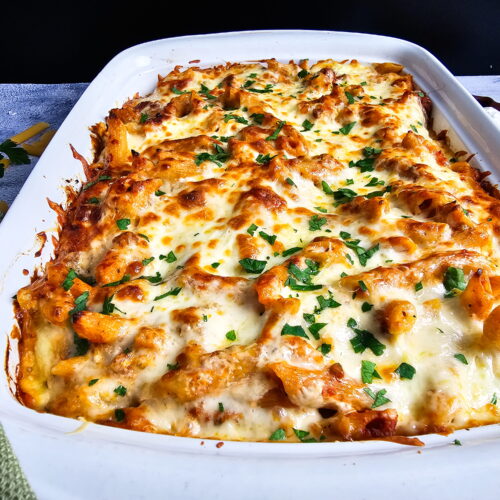 Baked Ziti with Ricotta That Holds Together and Never Turns Watery