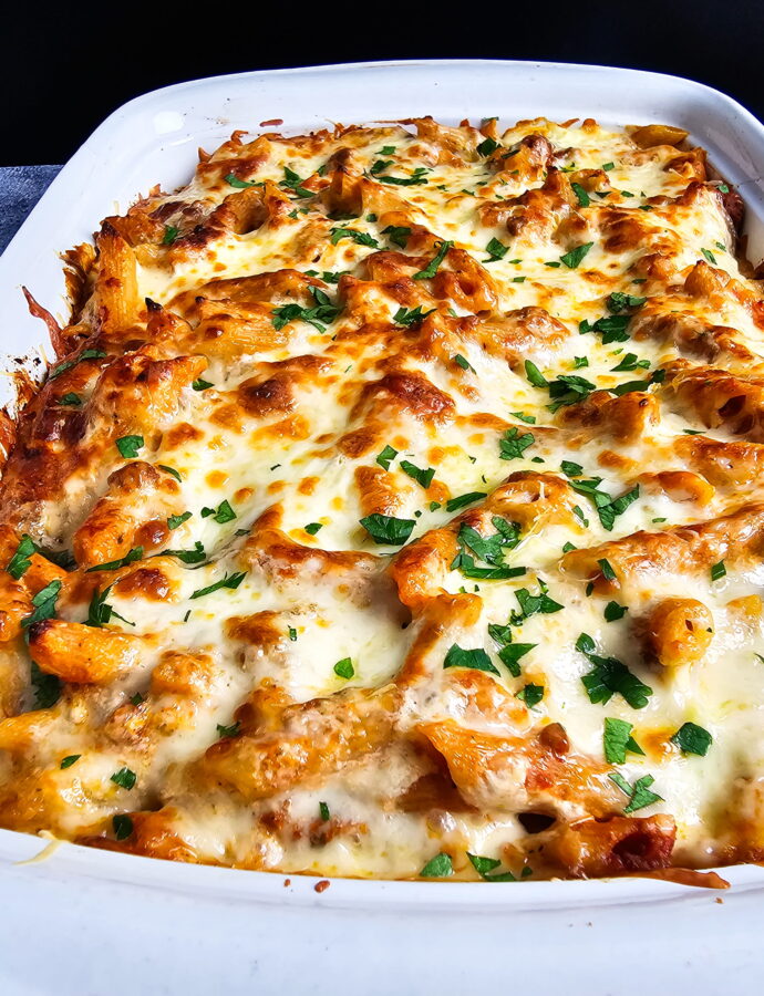Baked Ziti with Ricotta That Holds Together and Never Turns Watery