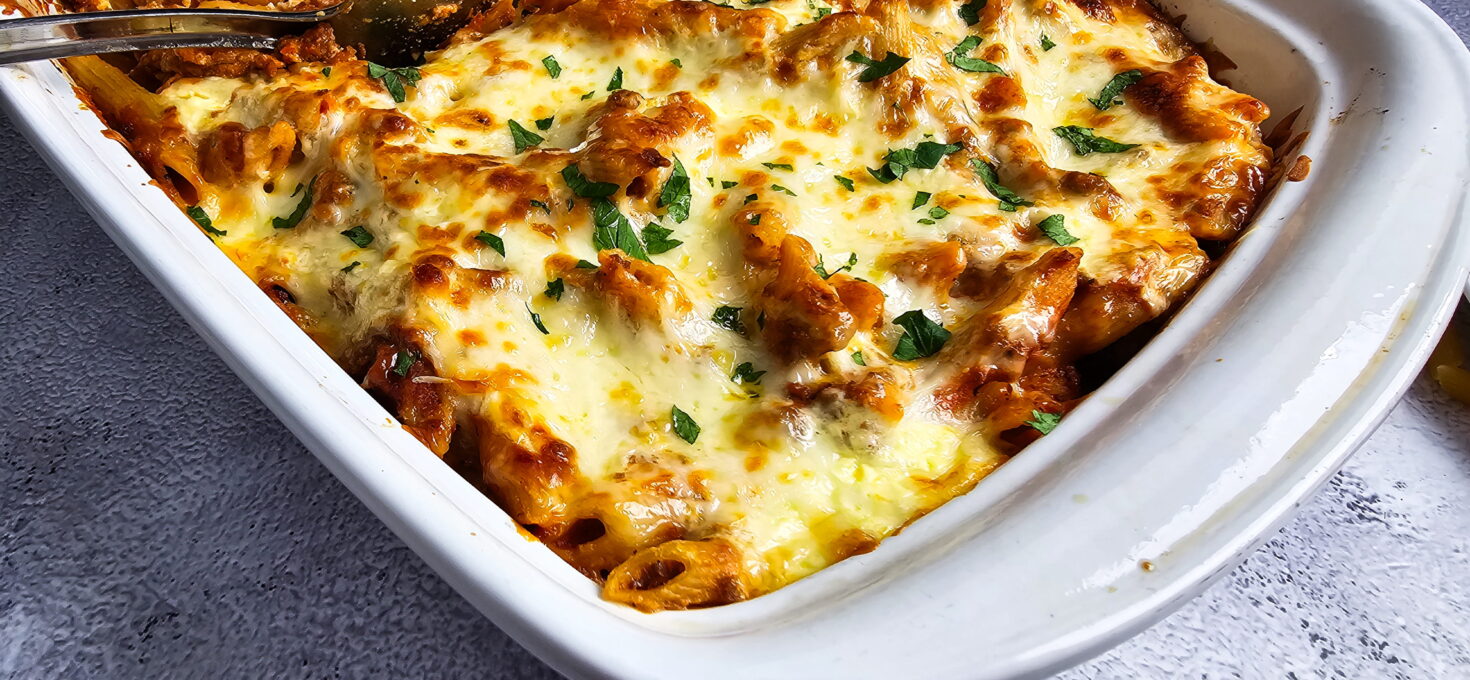 Baked Ziti with Ricotta That Holds Together and Never Turns Watery