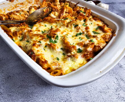 Baked Ziti with Ricotta That Holds Together and Never Turns Watery