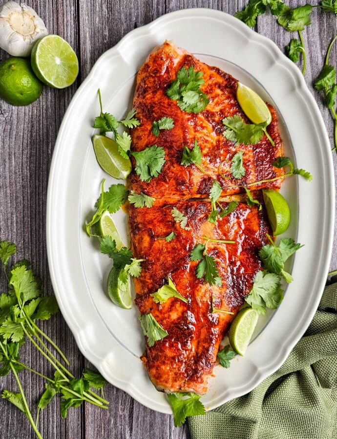 Chili Lime Trout with Honey Glaze – Broiled & Smoky